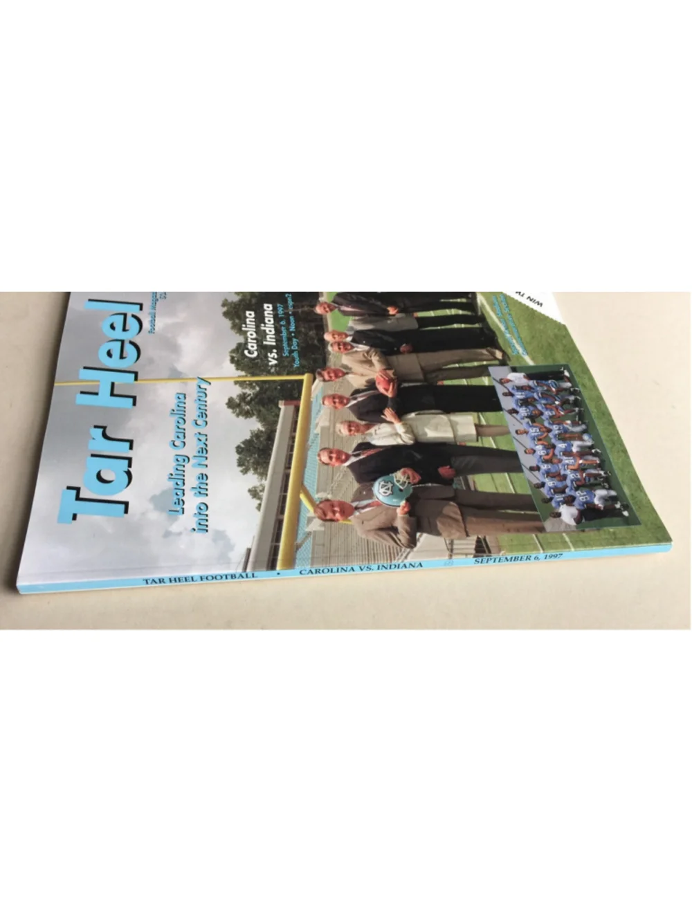 Sept. 6, 1997 Tar Hill Football Magazine, UNC Tar Heels, Carolina VS Indiana